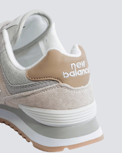NEW BALANCE 574 BEIGE ROSADO MUJER