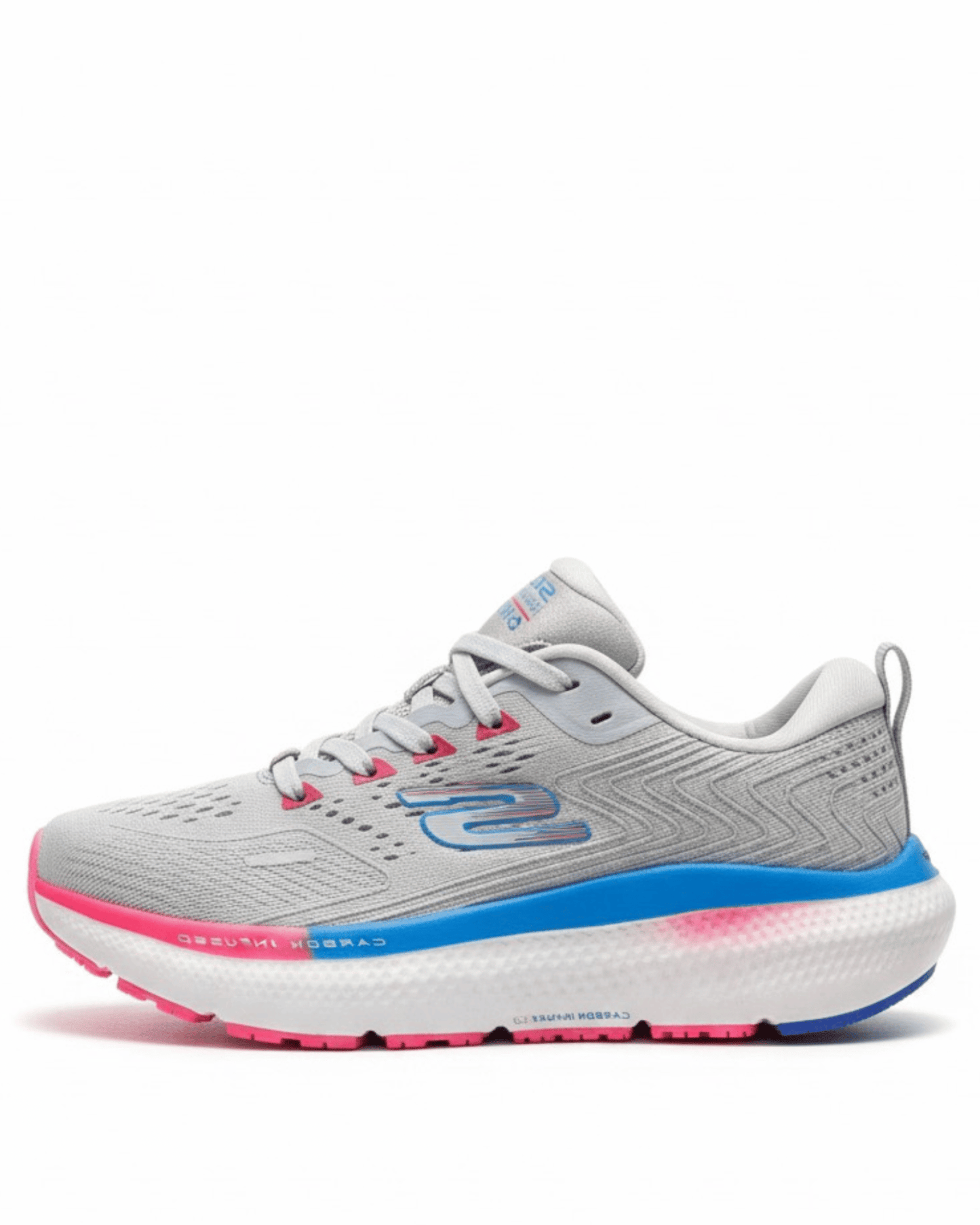 TENIS SKECHERS RIDE 11 GRIS AZUL ROSADO
