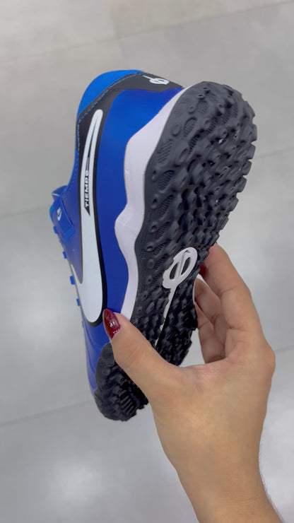 NIKE TIEMPO AZUL METALIZADO