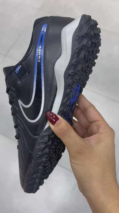 NIKE TIEMPO NEGRA AZUL