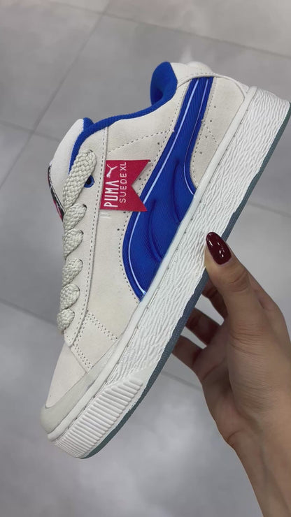 PUMA SUEDE XL BEIGE AZUL