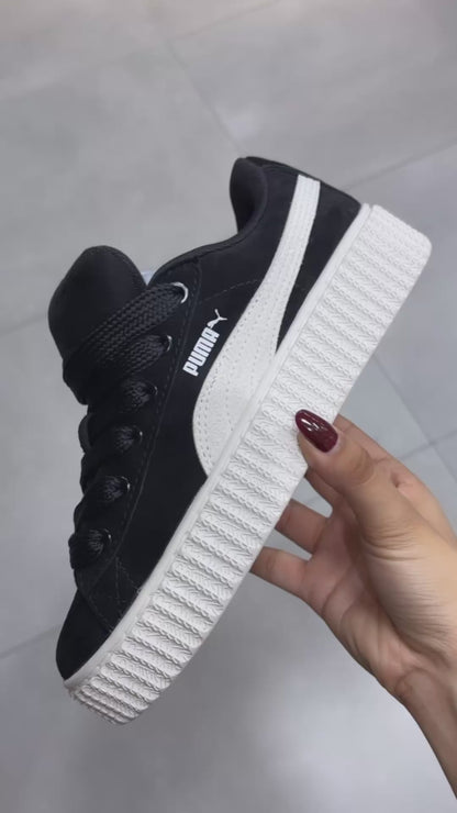 PUMA CREEPER PHATTY NEGRO BLANCO MUJER